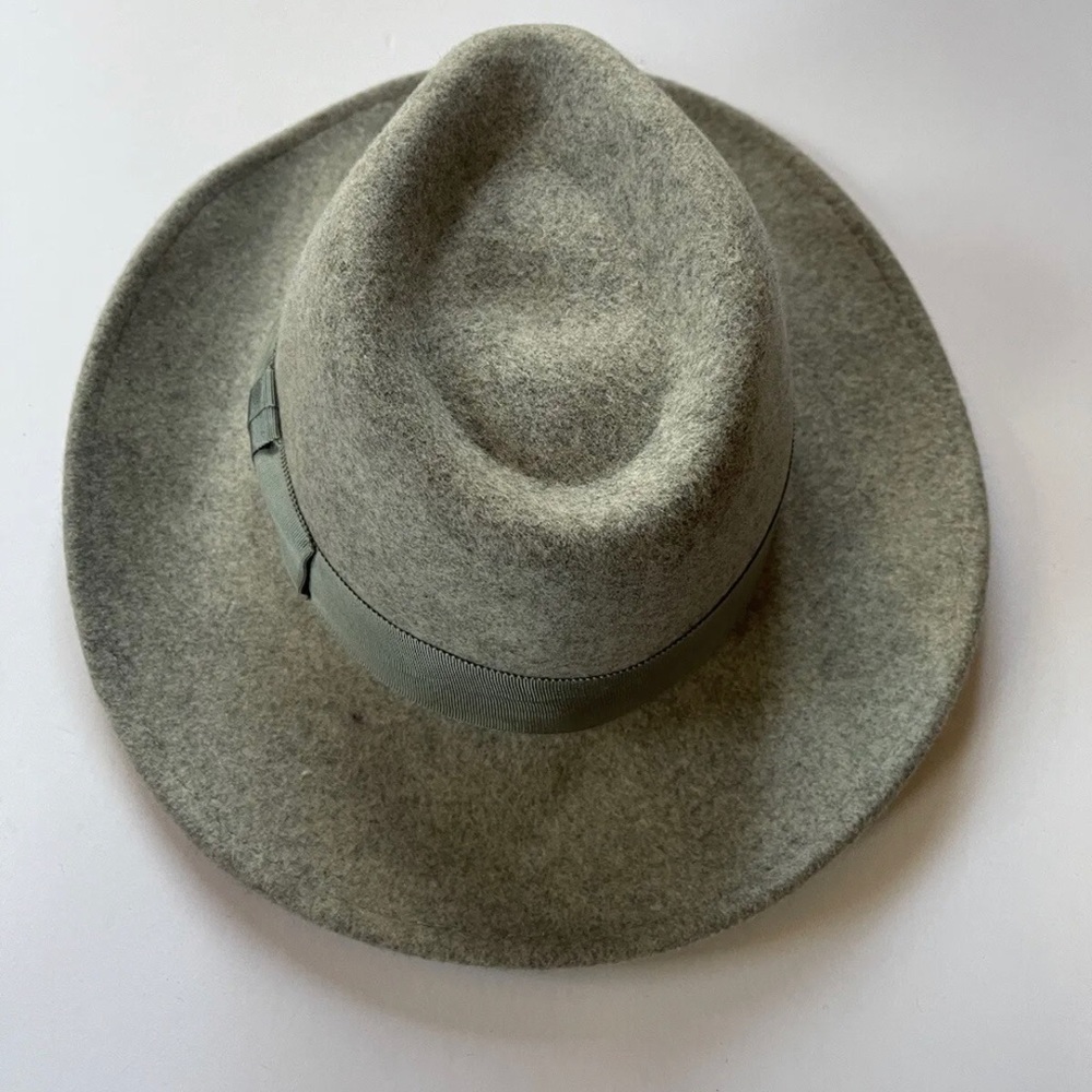 NWT PHENIX 100% Wool Fedora Hat Light Gray One Sz Nordstrom $79